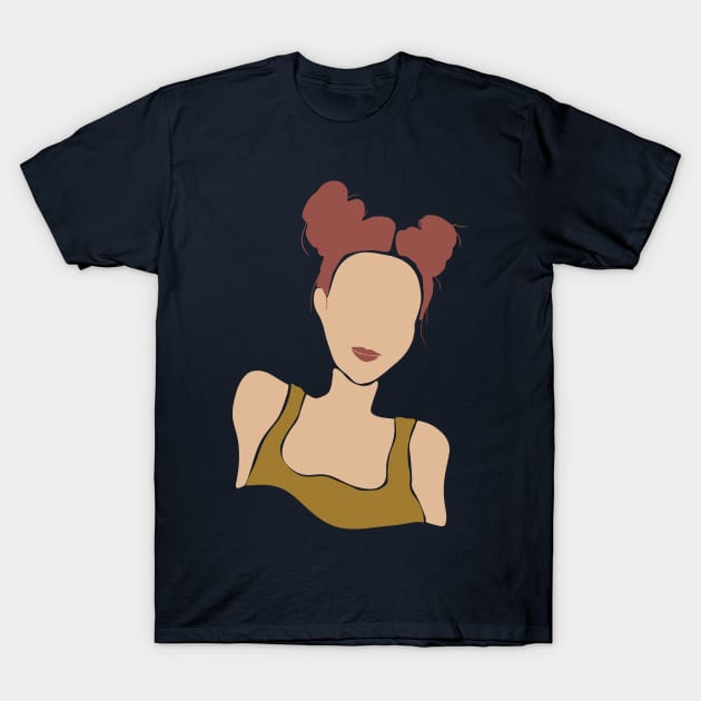 Ponytails Woman T-Shirt by JunkyDotCom